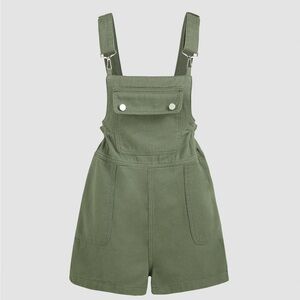 Green overalls romper